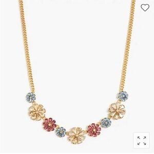 J. Crew Floral Statement Necklace